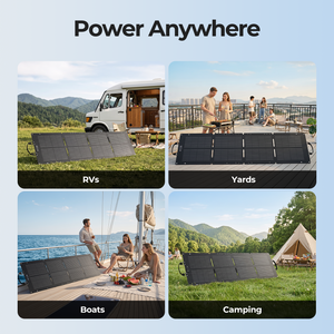Dynesspower 100W IP68 Waterproof Foldable Solar Panel for RVs & Camping