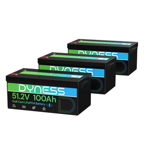 Dynesspower 48V 100Ah Lithium-Ion Golf Cart Battery – Equipped with 200A BMS & Real-Time Monitoring