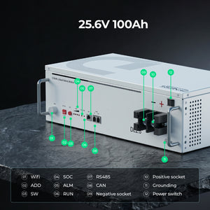 Dyness DL5.0C 51.2 V LiFePO4-Energiespeicherbatterie für den Heimgebrauch